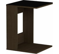 Журнальный стол Leset LS 731 венге, стекло черное 0228-5753