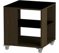 Журнальный стол Leset LS 732 венге, стекло черное 0229-5814