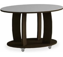 Журнальный стол Leset LS 738 венге, стекло белое 0231-5944