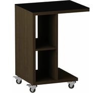 Журнальный стол Leset LS 741 венге, стекло черное 0232-6002