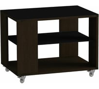 Журнальный стол Leset LS 733 венге, стекло черное 0230-5876
