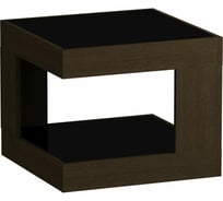 Журнальный стол Leset LS 746 венге, стекло черное 0233-6071