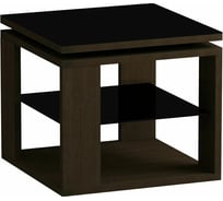 Журнальный стол Leset LS 747 венге, стекло черное 0234-6125