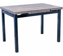 Раздвижной стол Leset Париж 2Р металл черный, дуб лофт 7408-8072