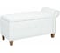 Банкетка Leset Classic-Б2 белая экокожа, ножки орех 5380-4043 5