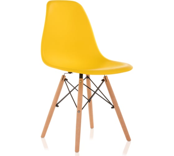 Пластиковый стул Woodville Eames PC-015 желтый 11178 1
