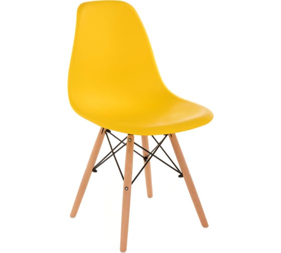 Пластиковый стул Woodville Eames PC-015 желтый 11178