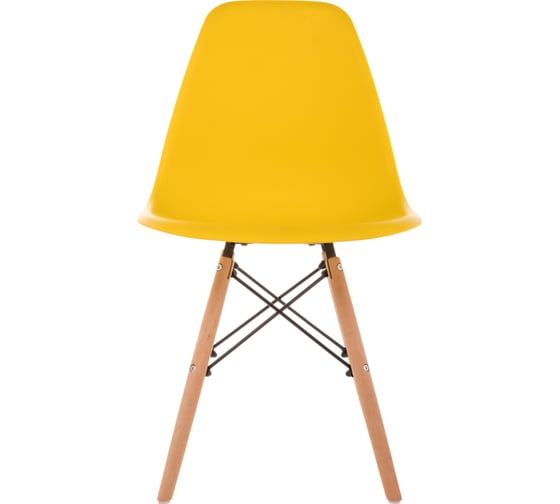 Пластиковый стул Woodville Eames PC-015 желтый 11178