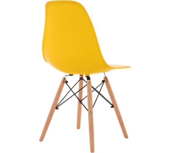Пластиковый стул Woodville Eames PC-015 желтый 11178
