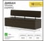 Кухонный диван НОРТА NORTA Hippo 1500x490x770 Galaxy Dk. Brown 4656755759883 2