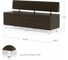 Кухонный диван НОРТА NORTA Hippo 1500x490x770 Galaxy Dk. Brown 4656755759883 3