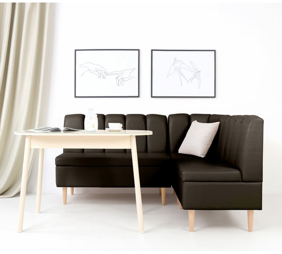 Кухонный диван НОРТА NORTA BLUZ 1120x600x880 Galaxy Dk. Brown 4657773600157