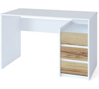 Письменный стол СОКОЛ СПм-21 белый/дуб делано 00-00010602