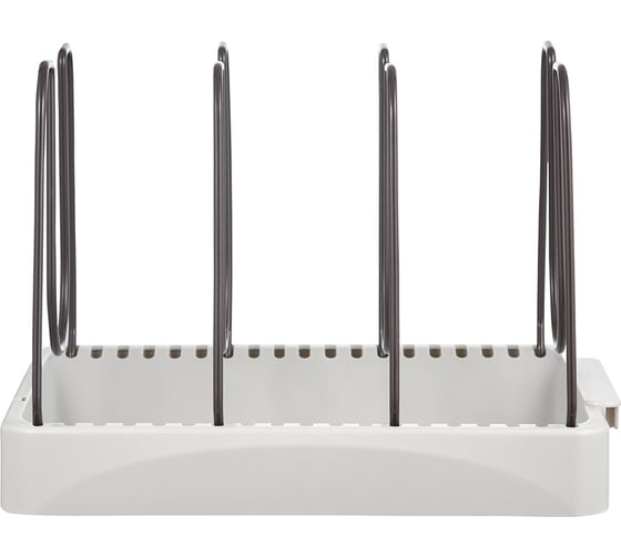 Органайзер для посуды Smart Solutions Ronja 26.8x20.5 см, светло-серый/темно-сливовый SS-DO-STABS-GRBL