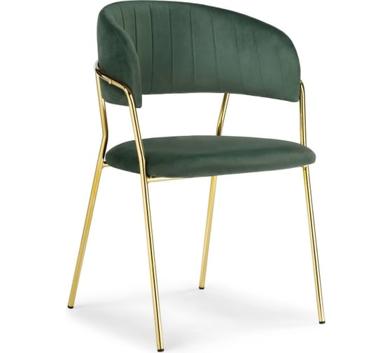Стул Woodville Kamelia dark green/gold 15317 1