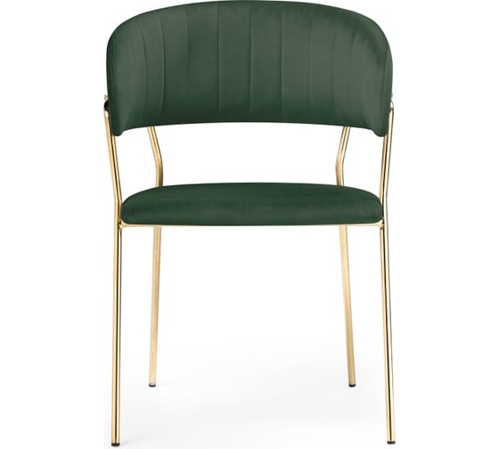 Стул Woodville Kamelia dark green/gold 15317