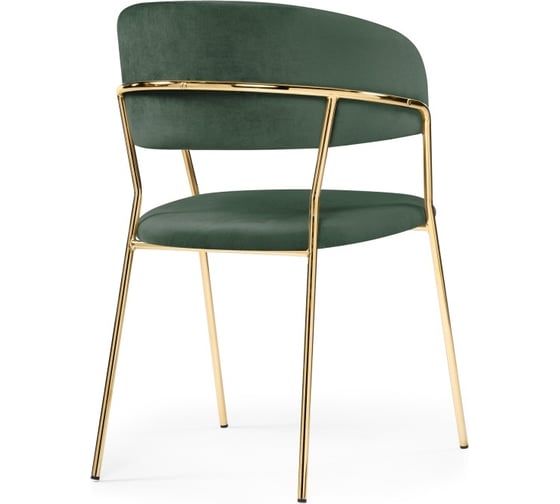 Стул Woodville Kamelia dark green/gold 15317