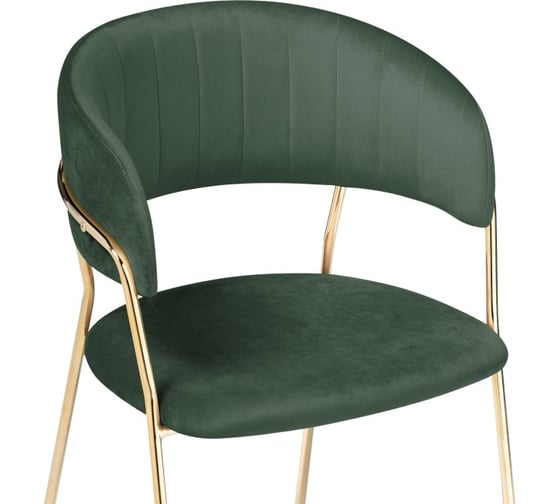 Стул Woodville Kamelia dark green/gold 15317
