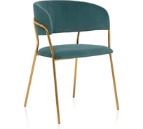 Стул Woodville Kamelia green/gold 11778