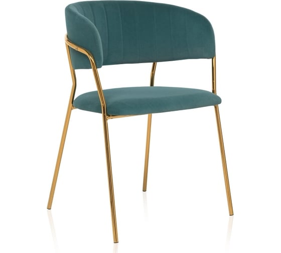 Стул Woodville Kamelia green/gold 11778