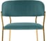 Стул Woodville Kamelia green/gold 11778 4