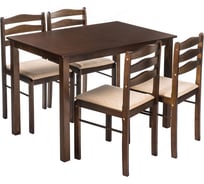 Обеденная группа Woodville Starter (стол и 4 стула) oak / beige 11411