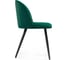 Стул Woodville Gabi 1 dark green/black 15352 3