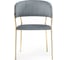 Стул Woodville Kamelia gray / gold 15321 2