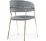 Стул Woodville Kamelia gray / gold 15321 4