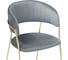 Стул Woodville Kamelia gray / gold 15321 5