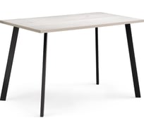 Деревянный стол Woodville Тринити Лофт 140 25 мм, юта/черный матовый 489627