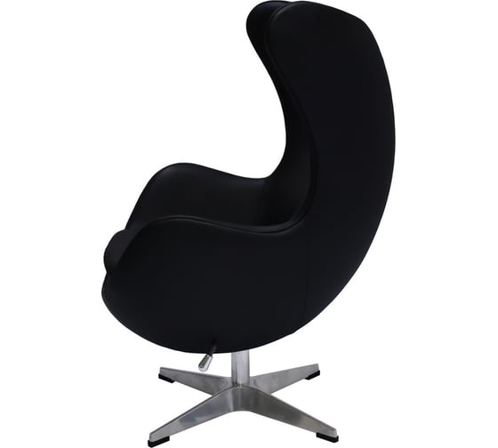 Кресло BRADEX egg chair черный, натуральная кожа FR 0808