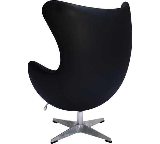 Кресло BRADEX egg chair черный, натуральная кожа FR 0808