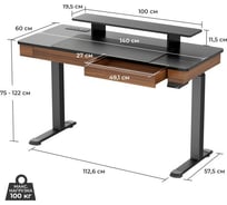 Стол геймерский eureka с rgb подсветкой gip 44