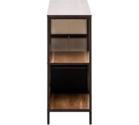 Комод Leset Локи 3 ящика, с полкой, каркас коричневый, бежевый/светло-коричневый/темно-коричневый LSКБ-00011834