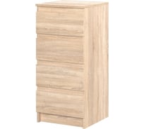 Комод НК-Мебель STERN Т-2 16 мм 4 ящика дуб сонома 72674920