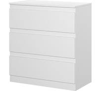 Комод НК-Мебель STERN Т-3 16 мм 3 ящика белый 72674928