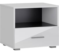 Прикроватная тумба НК-Мебель GLOSS белый/белый глянец 72374523