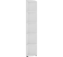 Торцевой стеллаж НК-Мебель GLOSS 36x36 белый/белый глянец 73374542
