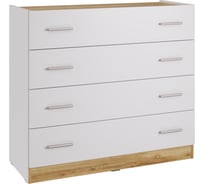 Комод НК-Мебель FRESCO КМ-100 белый/дуб вотан 72516689