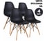 Комплект стульев BRABIX Eames Cf-010, 4 шт., пластик черный, опоры дерево/металл 532631 1
