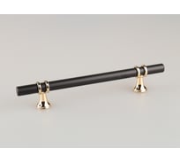 Ручка-кнопка Brante rs.1016.a.128.bk 128 мм черный-золото 107209