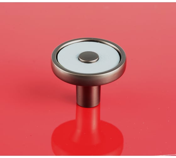 Ручка-кнопка Brante rk.1361.z.knob.grey.blue 96 мм графит-голубой 107211