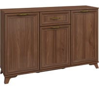 Комод Атмосфера Мирелла Орех Селект, с тремя дверьми и ящиком 00-00019602