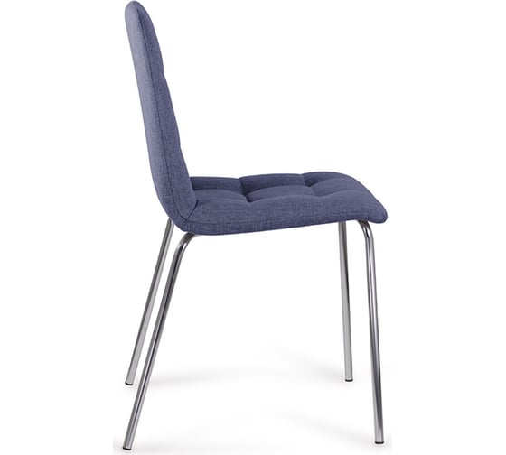 Стулья BRABIX Twins Cf-011 комплект 2 шт, хромированный каркас, ткань, синий 532769