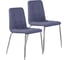 Стулья BRABIX Twins Cf-011 комплект 2 шт, хромированный каркас, ткань, синий 532769 1