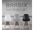 Стулья BRABIX Eames Cf-010 комплект 4 шт, пластик серый, опоры дерево/металл 532632 7
