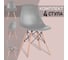 Стулья BRABIX Eames Cf-010 комплект 4 шт, пластик серый, опоры дерево/металл 532632 3