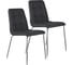 Стулья BRABIX Twins Cf-011 комплект 2 шт, хромированный каркас, экокожа, черный 532765 1