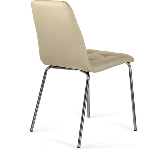 Стулья BRABIX Twins Cf-011 комплект 2 шт, хромированный каркас, экокожа, бежевый 532766